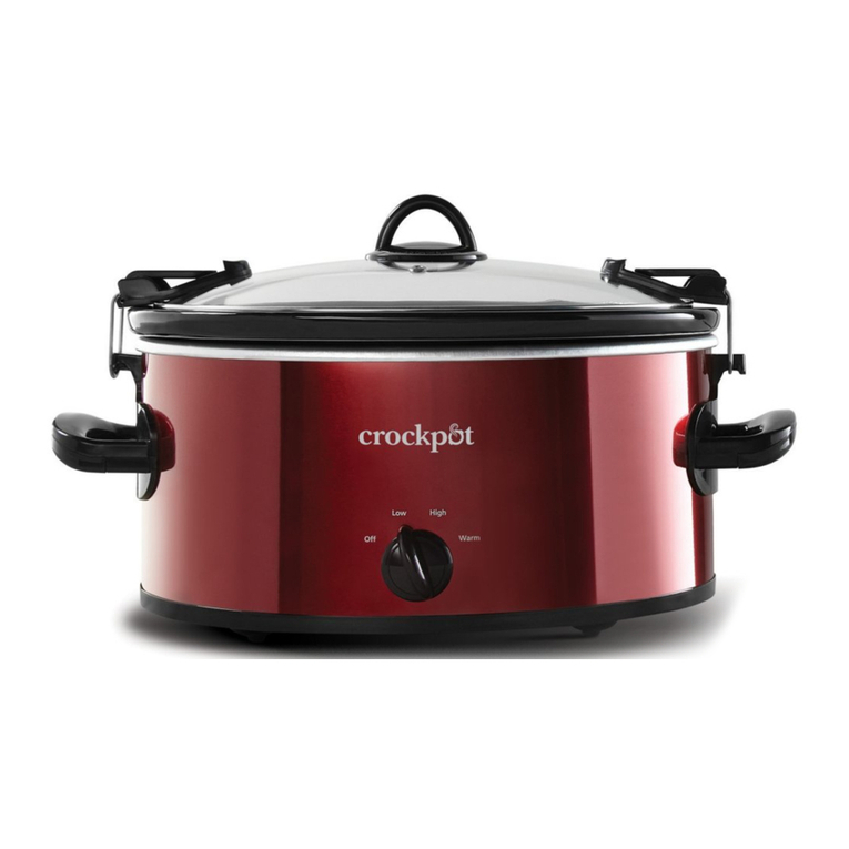 Crock-Pot Cook & Carry SCCPVL603-R-BR User manual