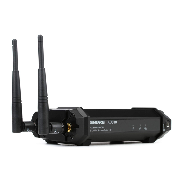 Shure SHOWLINK AD610 user manual