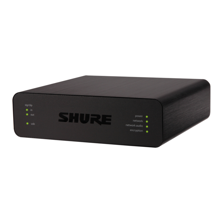 Shure ANIUSB-Matrix User manual Shure ANIUSB-Matrix User manual