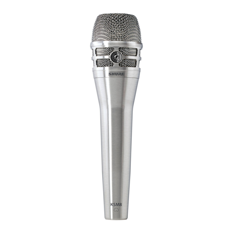 Shure KSM8 Dualdyne user manual