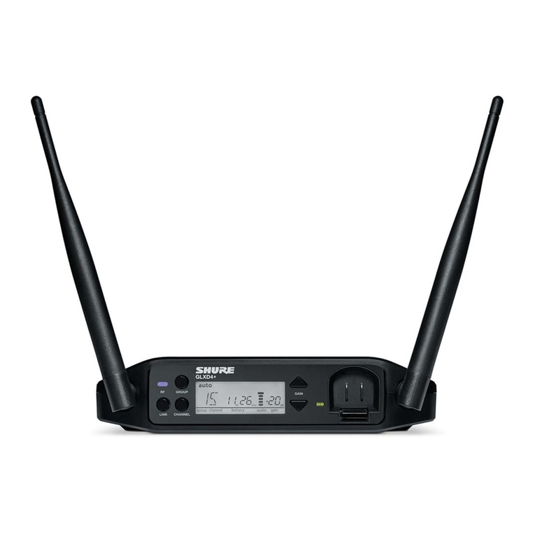 Shure GLXD4+ user manual