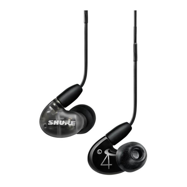 Shure Sound Isolating Aonic 4 user manual
