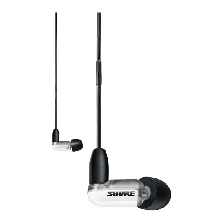 Shure Sound Isolating Aonic 3 User manual