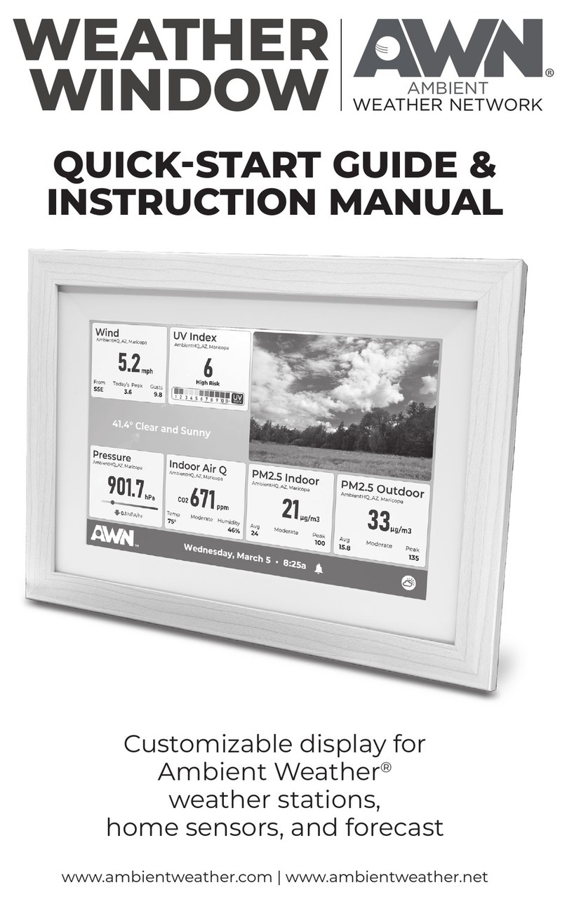 Ambient Weather WEATHER WINDOW User manual