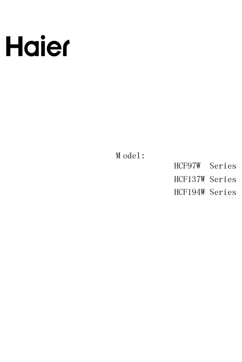 Haier HCF97W Series User manual