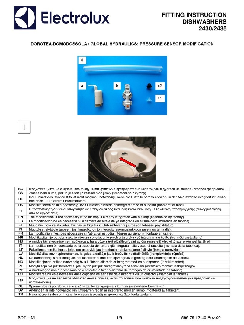 Electrolux 2430 Install guide