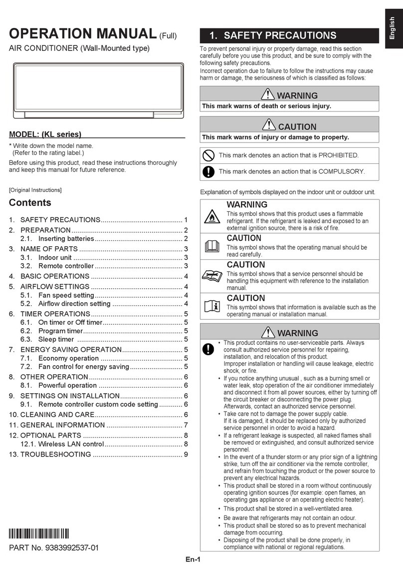 Fujitsu KL Series Operation manual