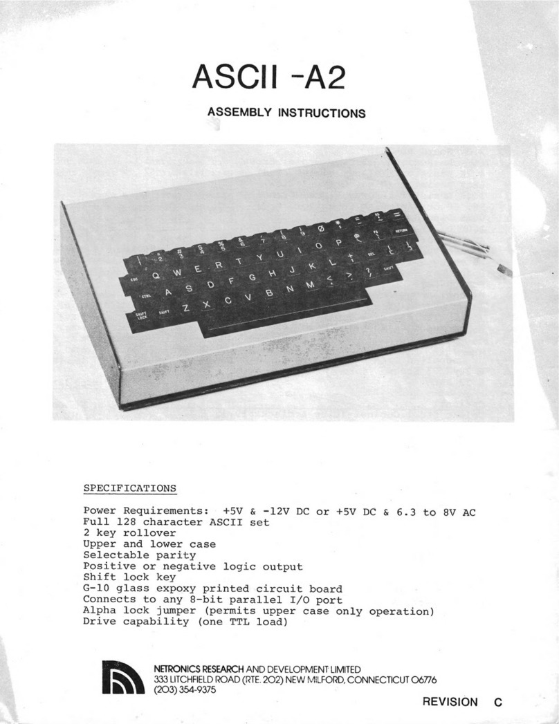 Netronics ASCII -A2 Assembly instructions