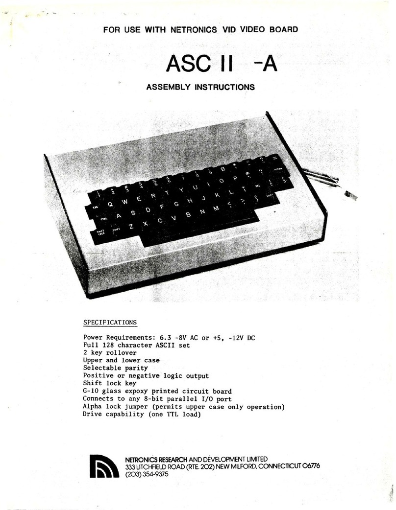Netronics ASCII-A Assembly instructions