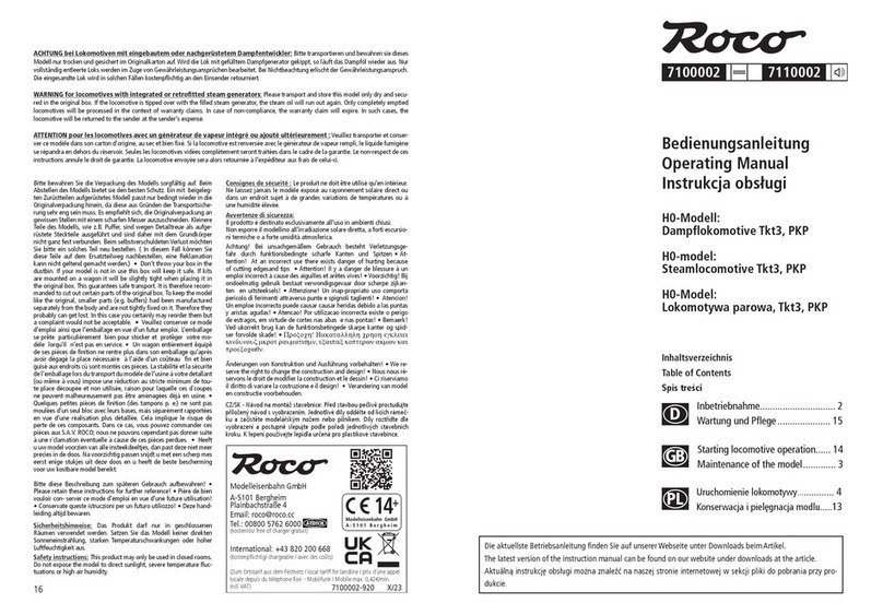 roco 7100002 operating manual