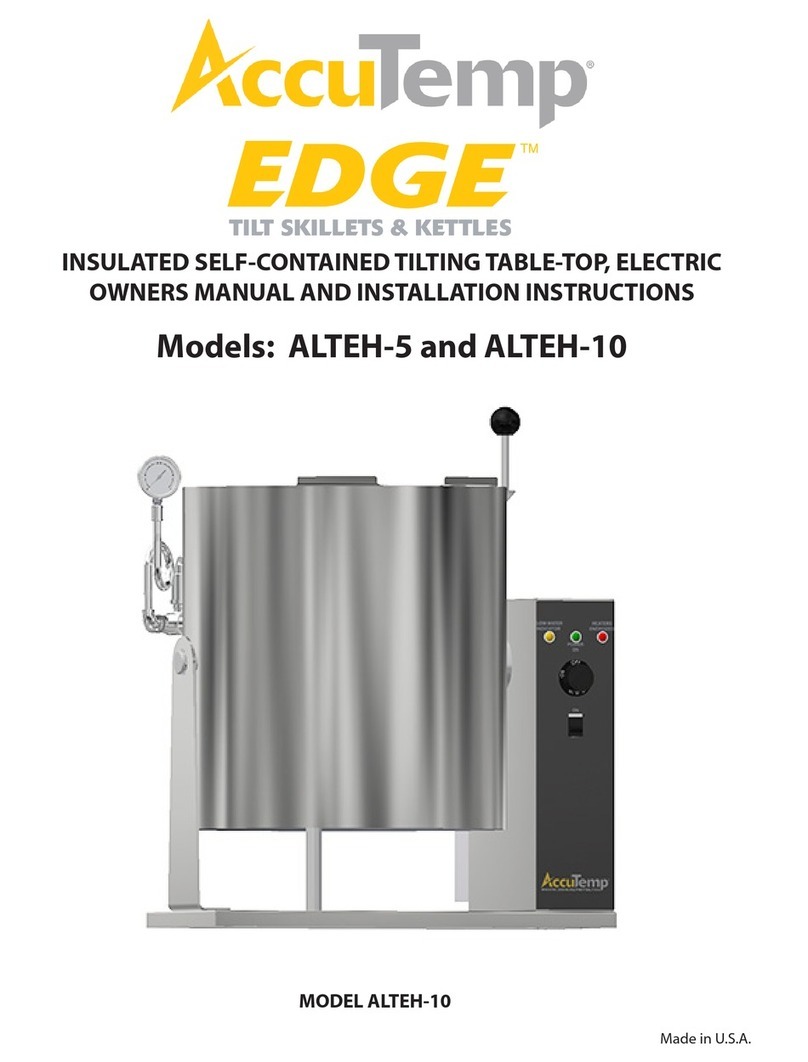 AccuTemp EDGE ALTEH-5 Owner's manual and installation instructions AccuTemp EDGE ALTEH-5 Owner's manual and installation instructions