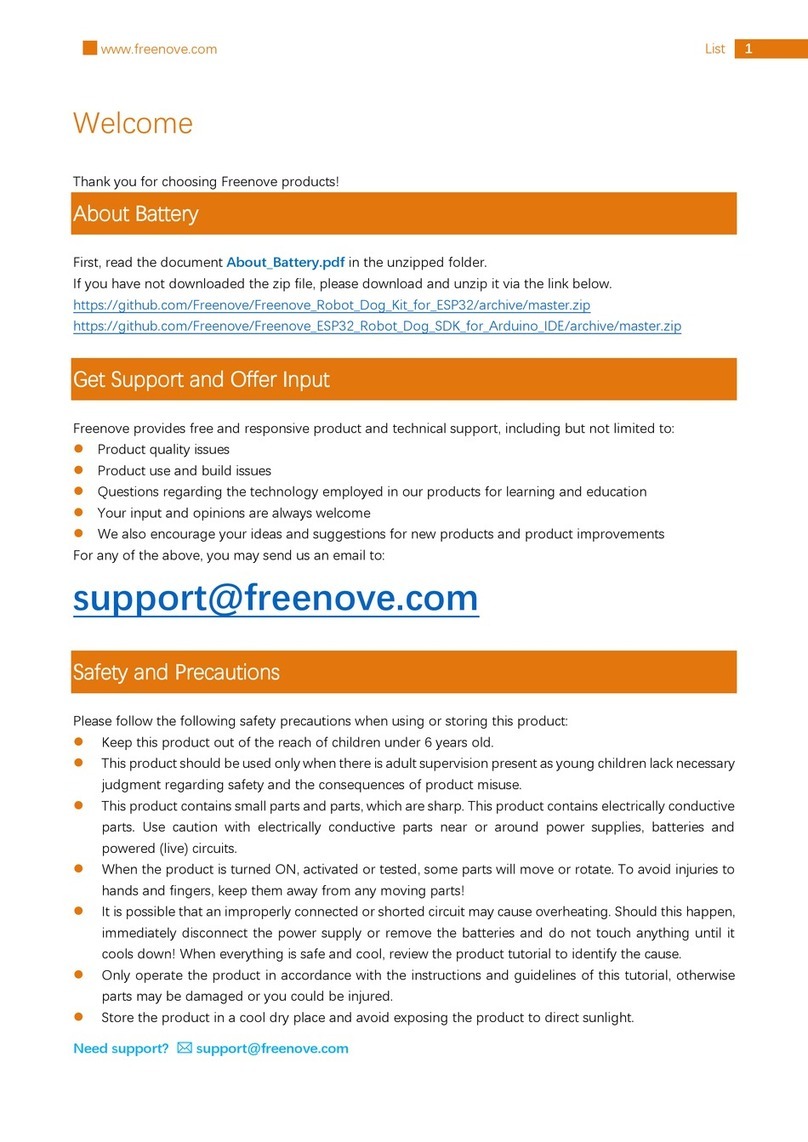 Freenove ESP32 User manual
