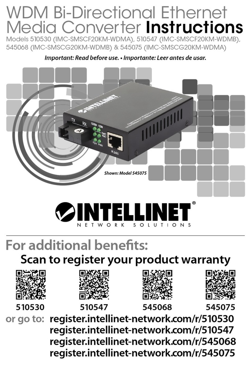 Intellinet IMC-SMSCF20KM-WDMA instruction manual