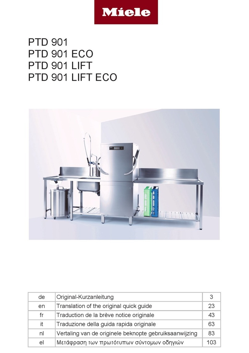 Miele PTD 901 quick start guide
