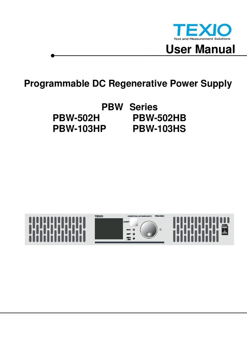 TEXIO PBW Series user manual