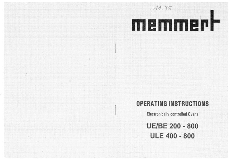Memmert UE 200 User manual