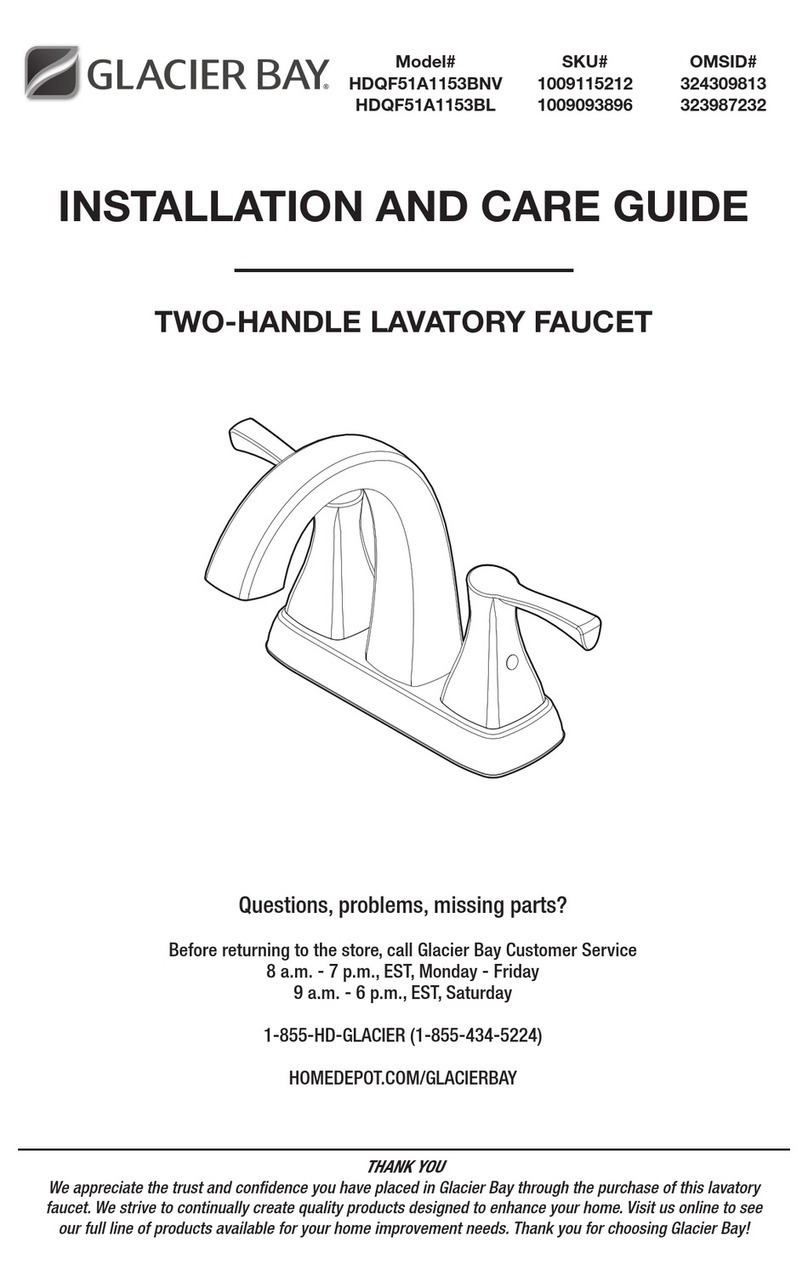 Glacier bay HDQF51A1153BNV Assembly instructions