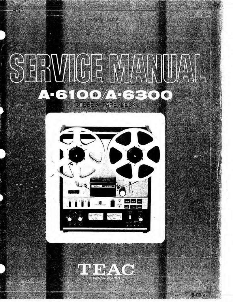 Teac A-6100 Service manual