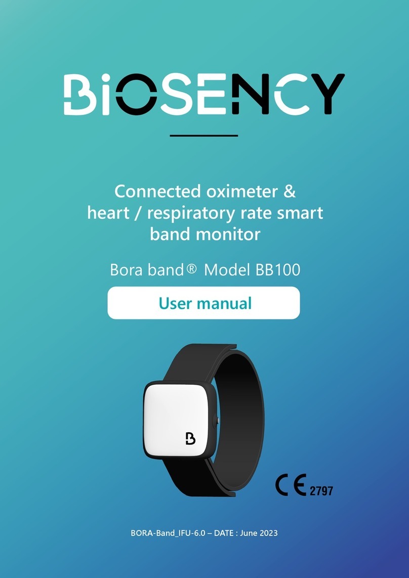 BIOSENCY BORA Band BB-100 user manual