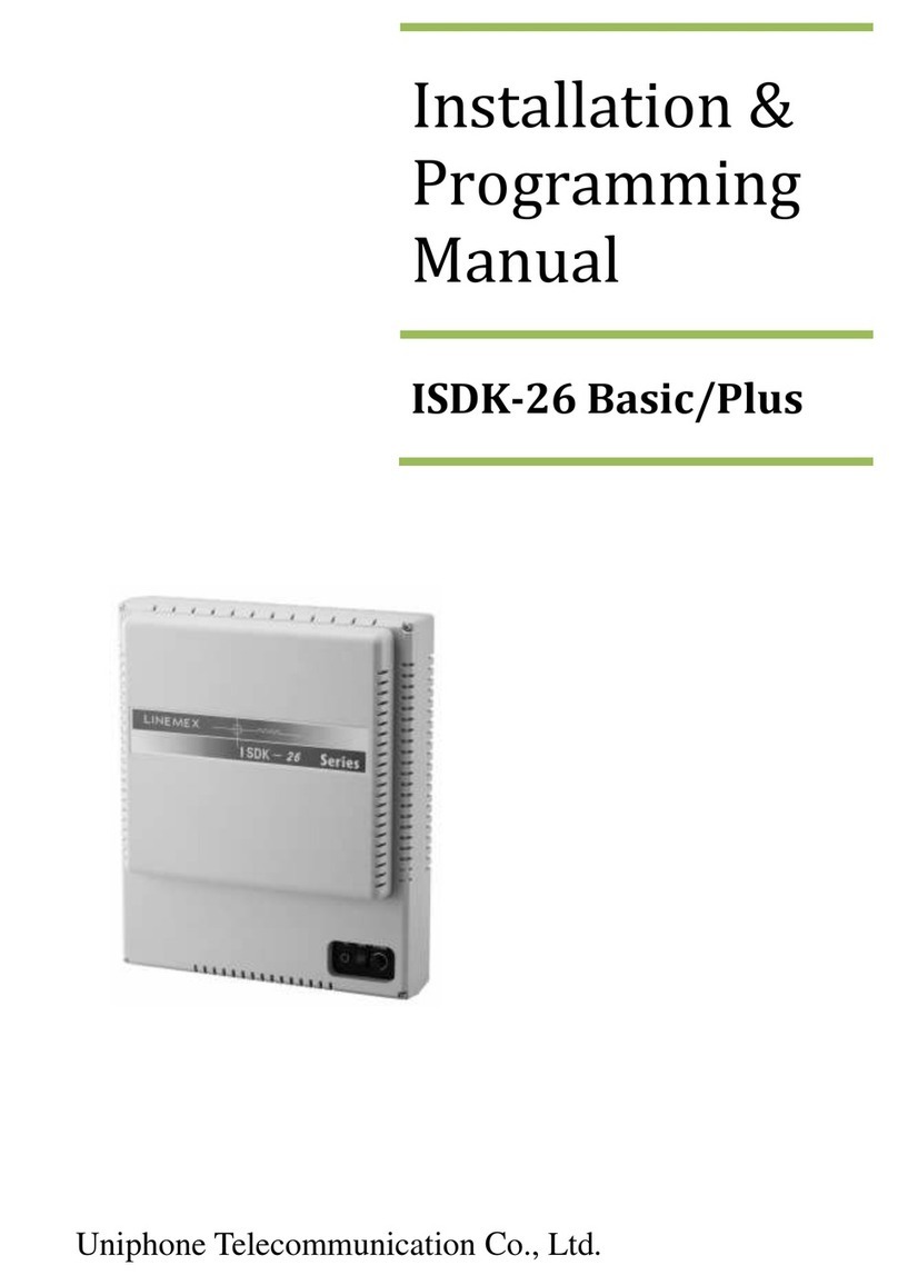 Uniphone ISDK-26 Basic Installation & programming manual