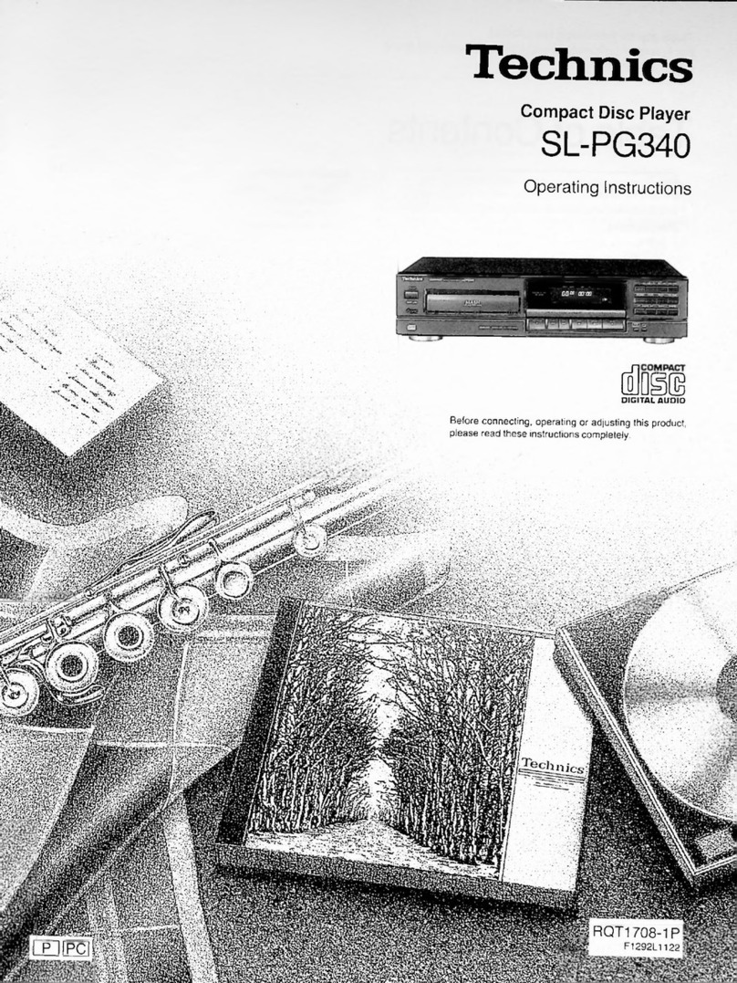 Technics SL-PG340 User manual