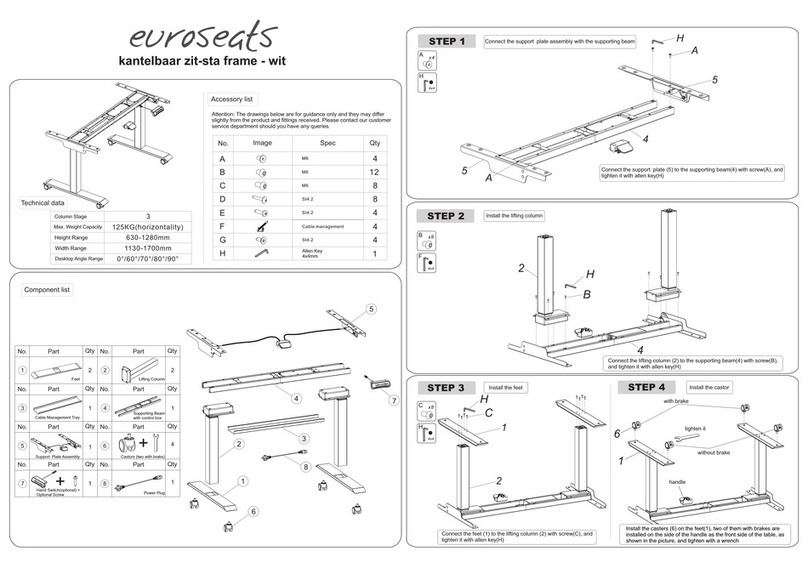 Euroseats ET223-FZ01 Assembly instructions