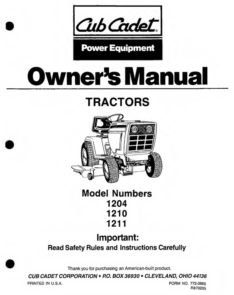 Cub Cadet 1204 User manual Cub Cadet 1204 User manual
