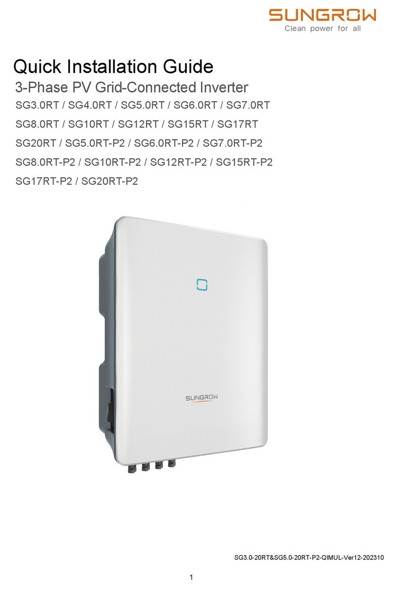 Sungrow SG3.0RT User manual