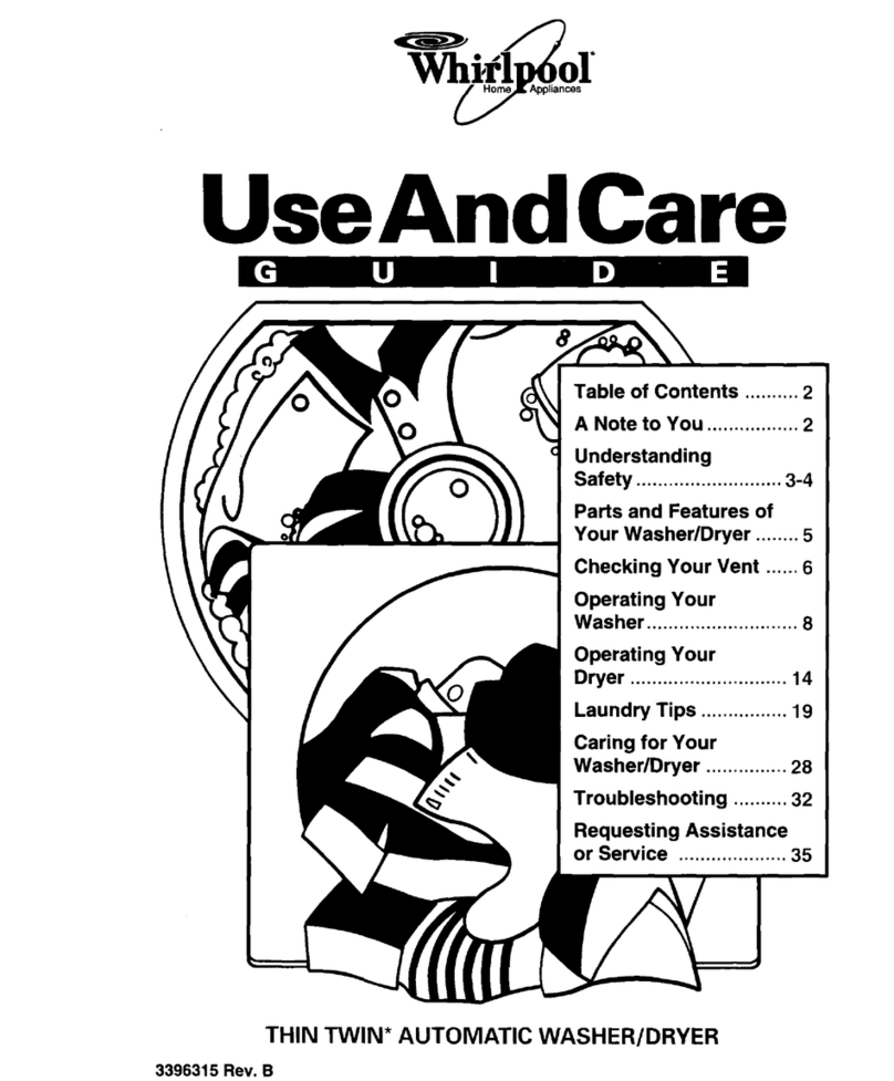 Whirlpool 3LTE5243BW0 User manual