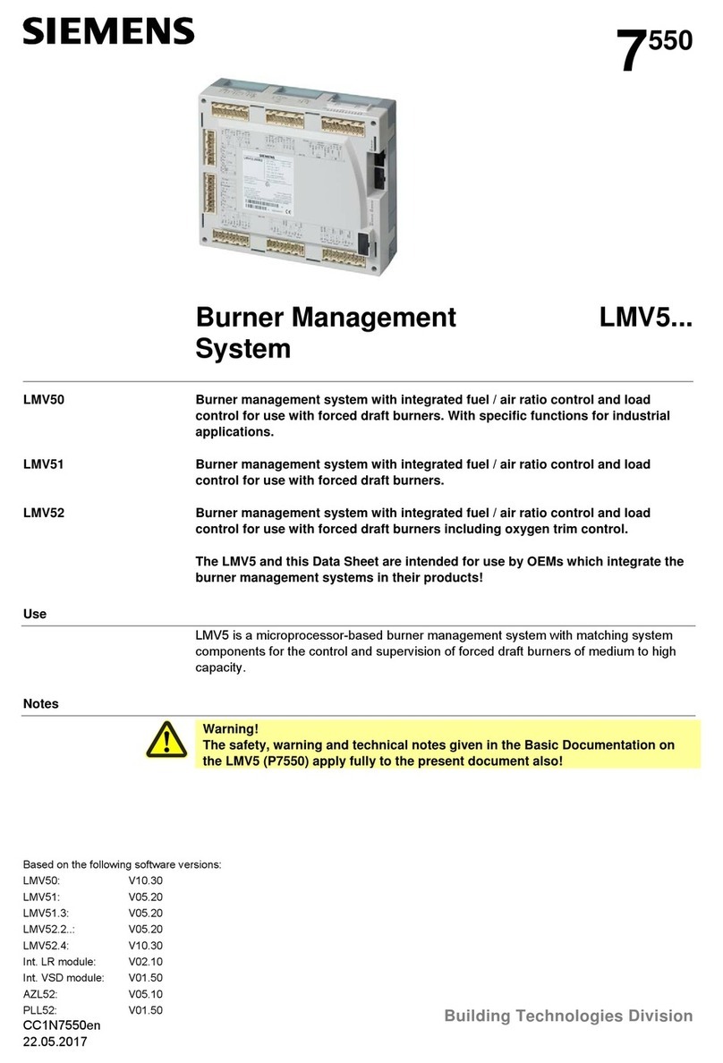 Siemens LMV 5 Series User manual