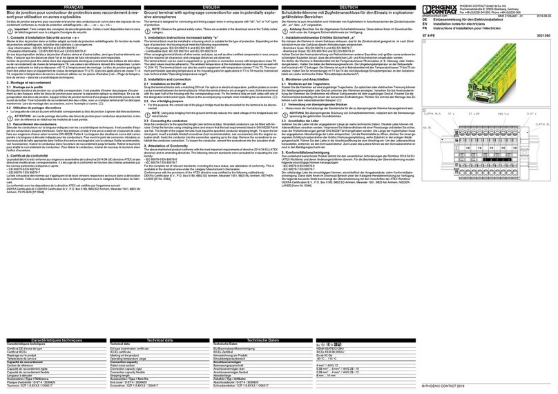 Phoenix Contact ST 4-PE User manual