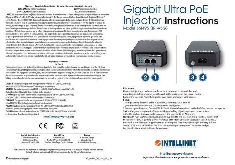 Intellinet 561495-UK instructions