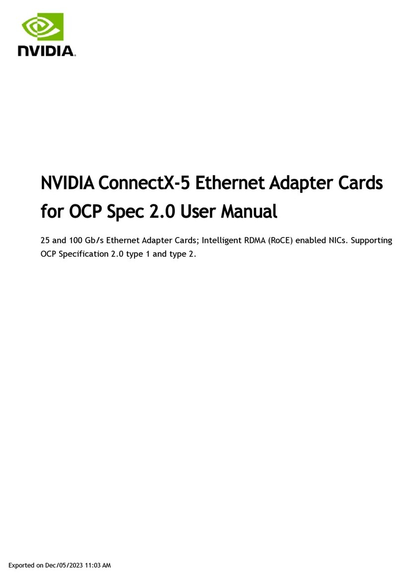 Nvidia Mellanox ConnectX-5 user manual