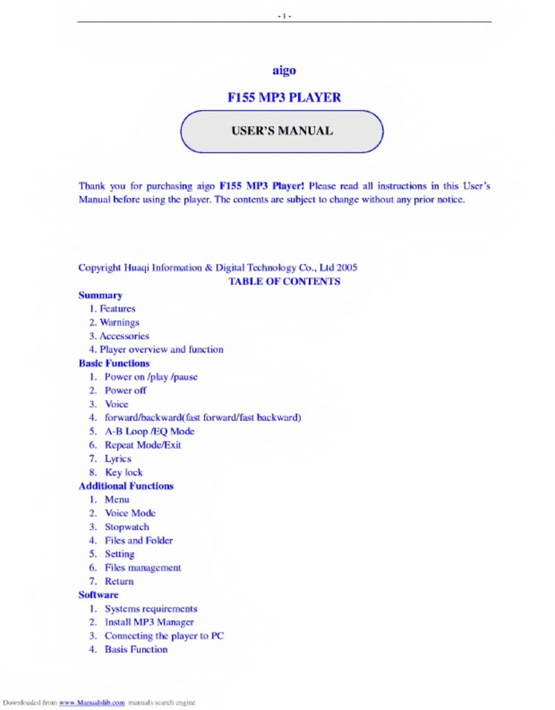 Aigo F155 User manual