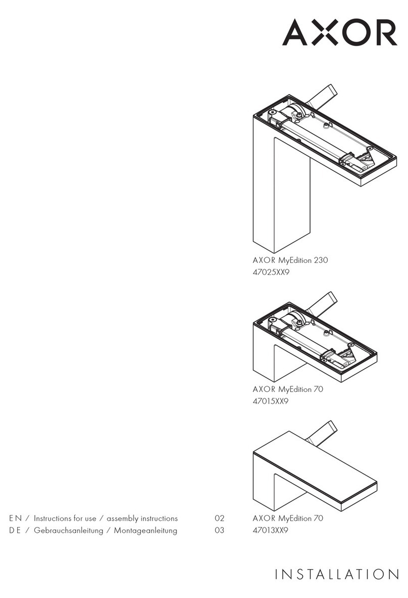 Axor MyEdition 230 47025 9 Series Manual Axor MyEdition 230 47025 9 Series Manual