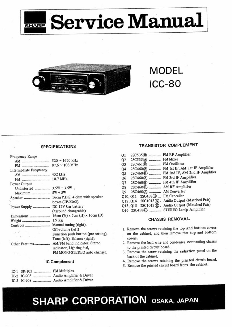 Sharp ICC-80 Service manual