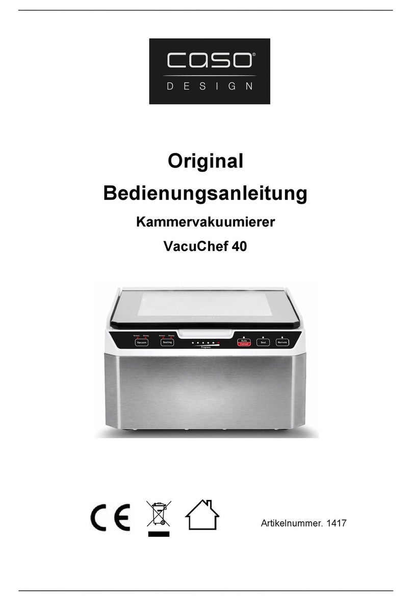 CASO DESIGN VacuChef 40 User manual