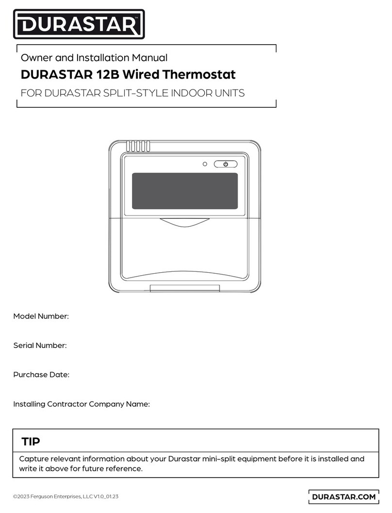 DURASTAR 12B Owners and installation manual
