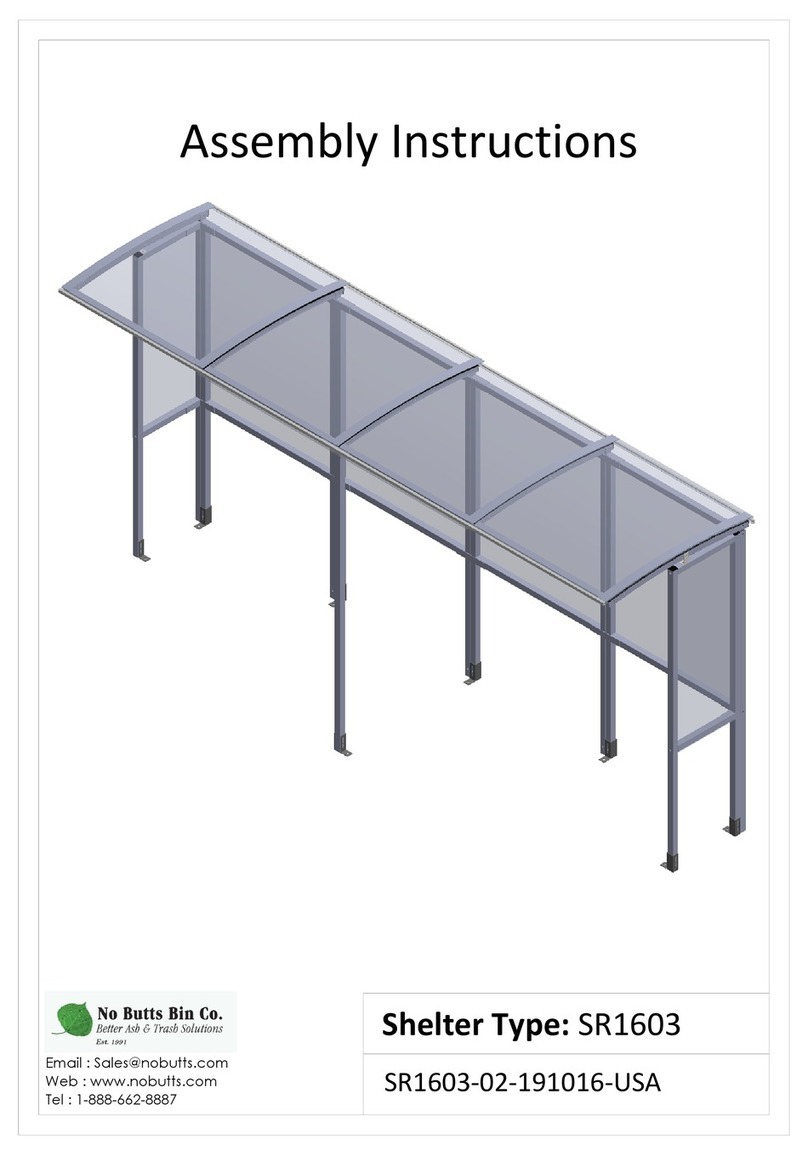 No Butts Bin SR1603 User manual