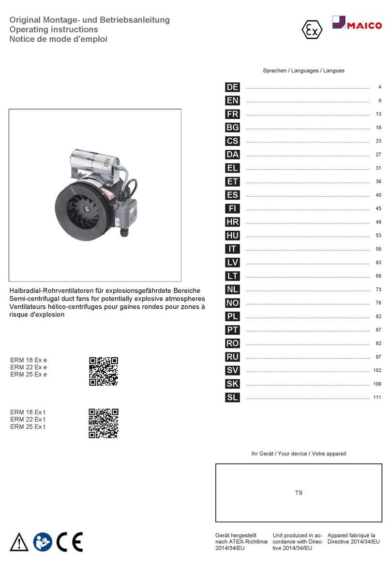 Maico ERM 18 Ex e User manual