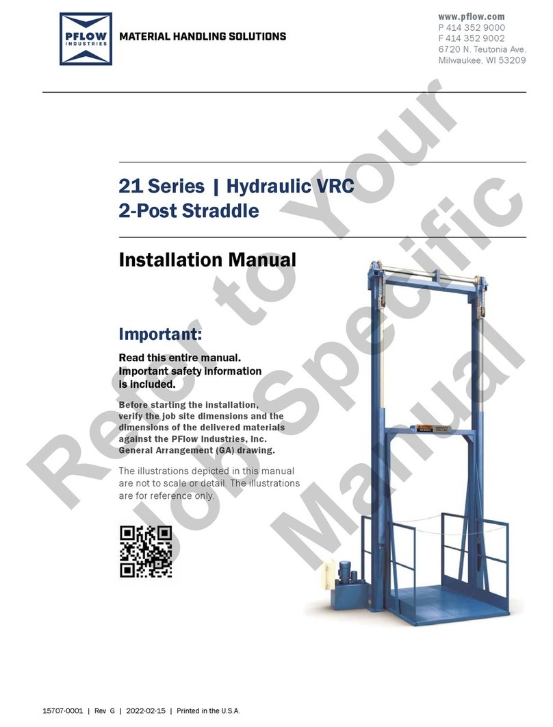 PFlow Industries 21 Series User manual