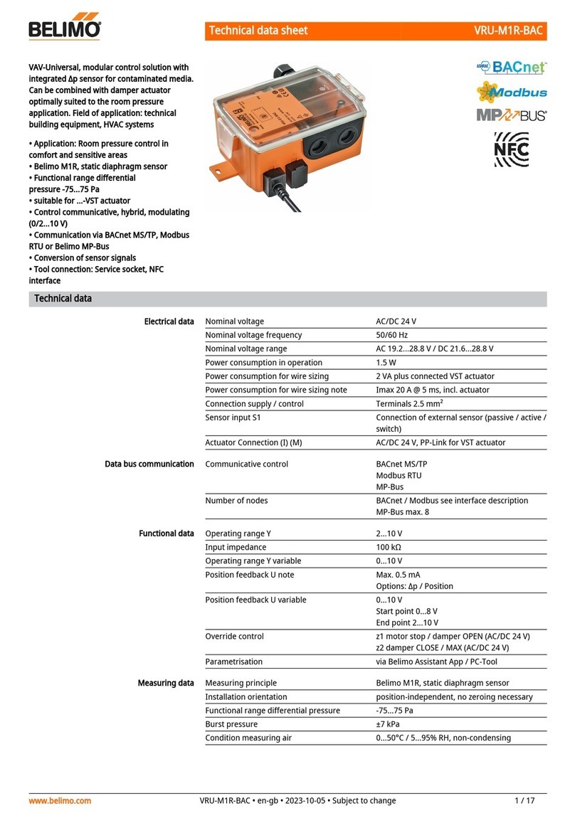 Belimo VRU-M1R-BAC Instruction Manual Belimo VRU-M1R-BAC Instruction Manual