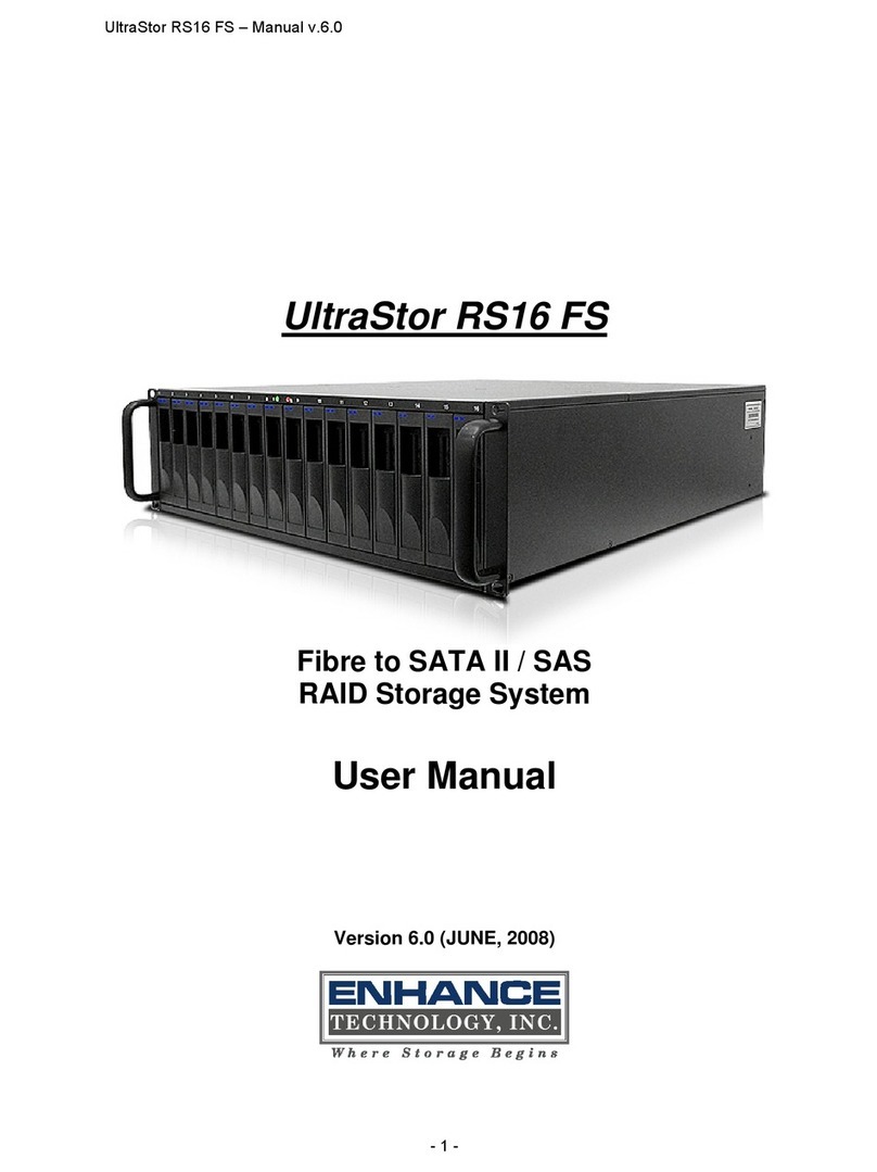 ENHANCE TECHNOLOGY UltraStor RS16 FS user manual