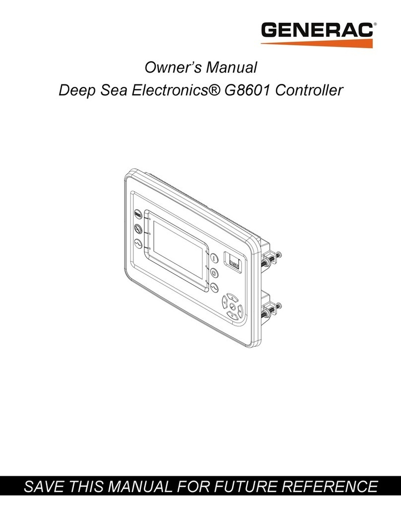 Generac Power Systems Deep Sea Electronics G8601 User manual