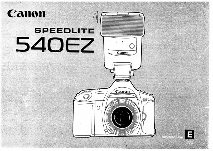 Canon 540EZ - Speedlite - Hot-shoe clip-on Flash User manual