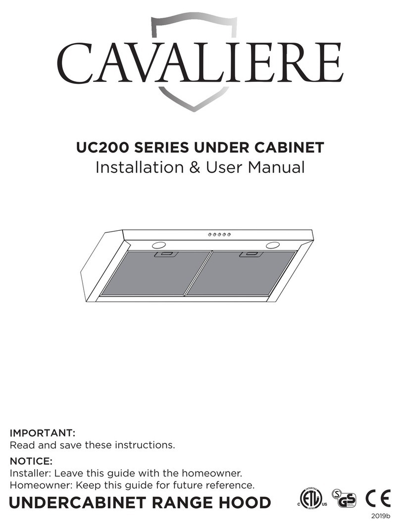 Cavaliere UC200 Series Instruction Manual