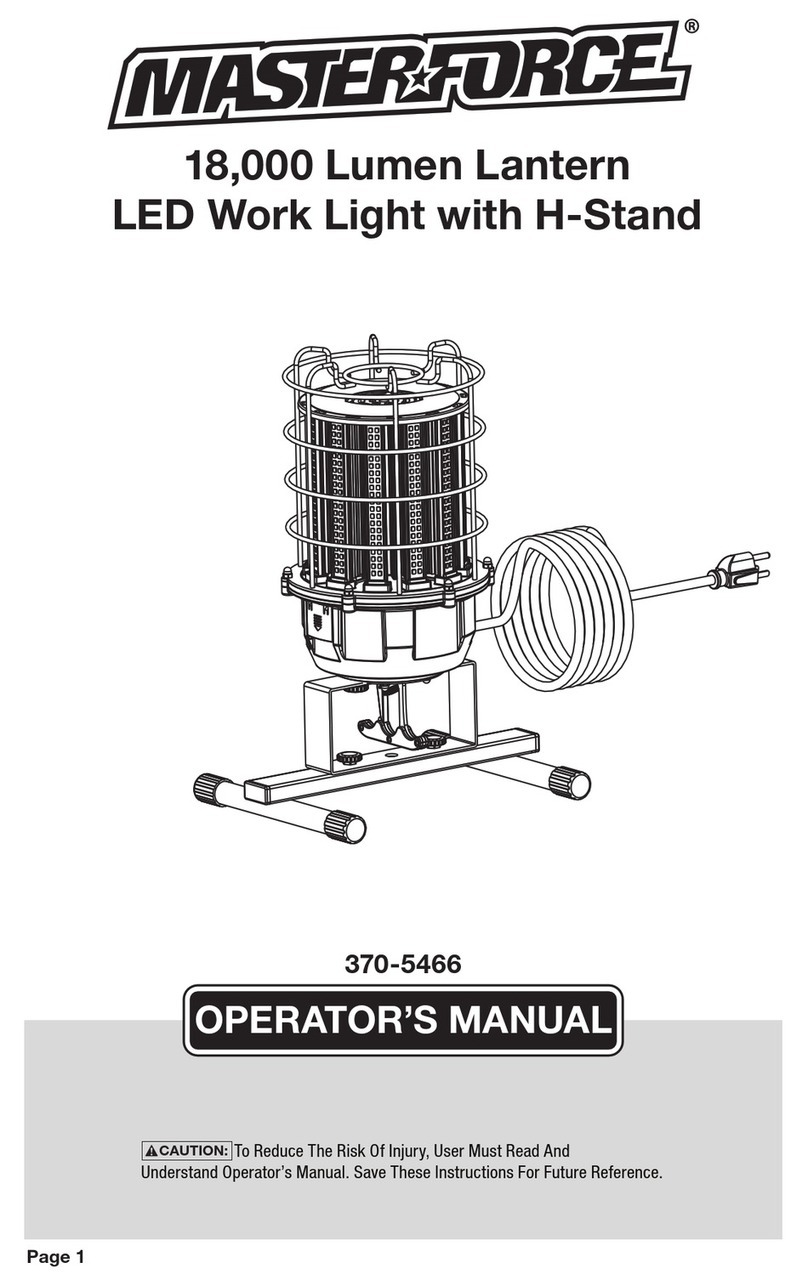 MasterForce 370-5466 Operator's manual