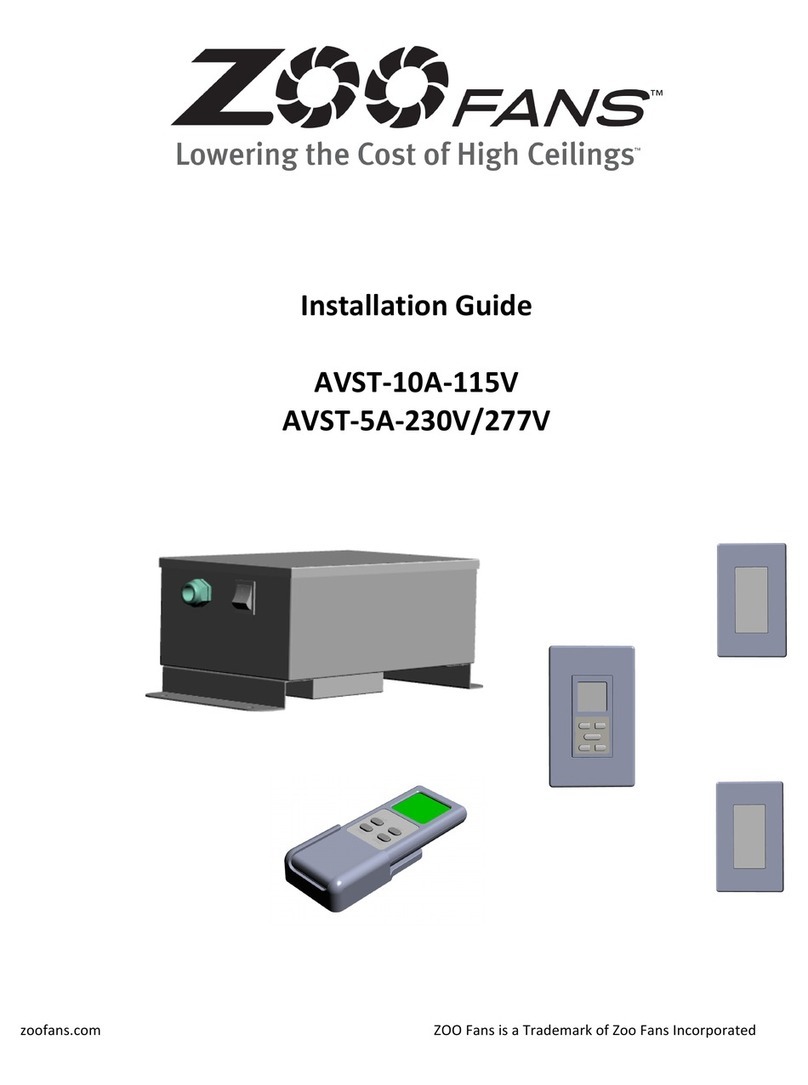 Zoo Fans AVST-10A-115V installation guide