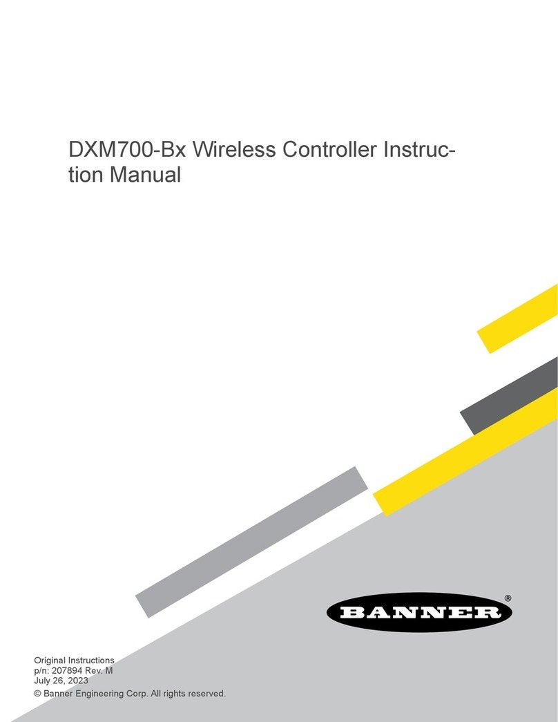 Banner Sure Cross DXM700-Bx User manual