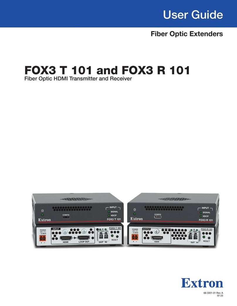 Extron electronics FOX3 101 User manual